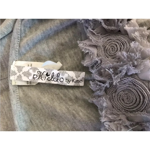 Kiddo by Kate Girls CASUAL Maxi Dress - Size 10 -GRAY - One Sleeve - Picture 5 of 5